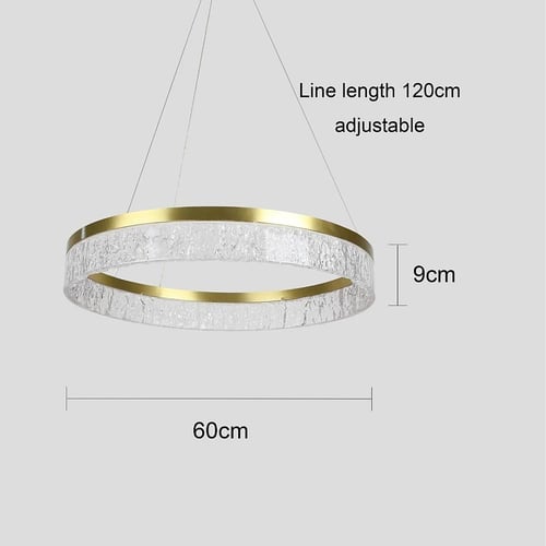 ثريا مودرن ذهبي زيتي 3 اضاءات 30 واط قطر 60 سم