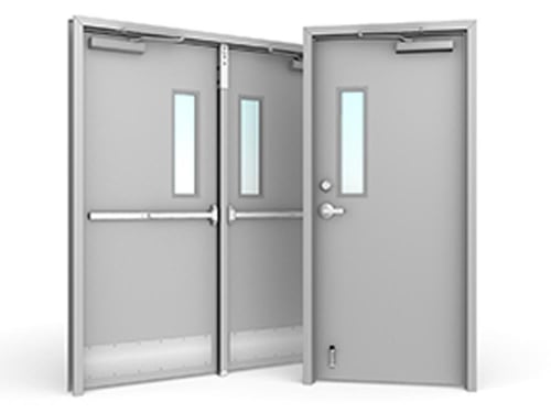 مقابض أبواب طوارئ دبل إستيل