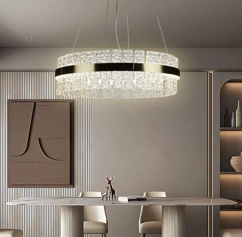 ثريا مودرن ذهبي لون الإنارة 3 إضاءات قطر 60 سم 75...