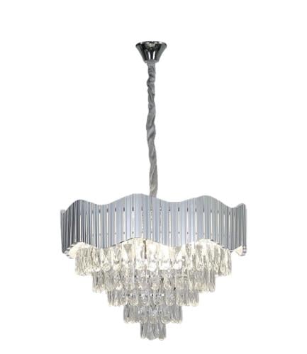 ثريا كريستال فضي قطر 60 سم