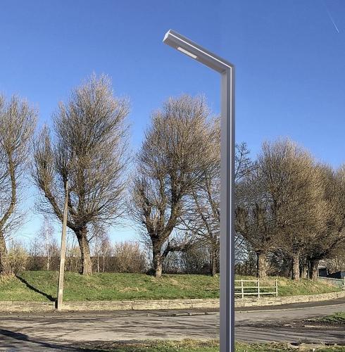 كشافات LED عمدان شوارع رمادي لون الانارة أبيض 100...