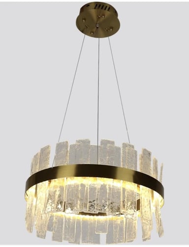 ثريا مودرن ذهبي لون الإنارة 3 إضاءات قطر 40 سم 30...