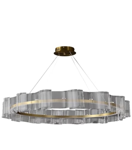 ثريا مودرن ذهبي لون الإنارة 3 إضاءات قطر 100 سم 55...