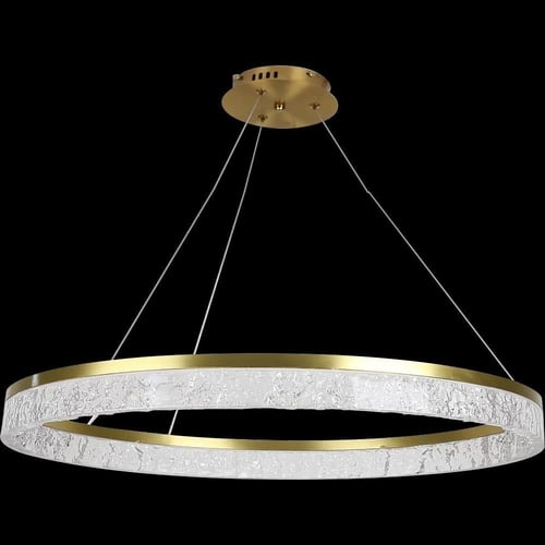 ثريا مودرن ذهبي زيتي 3 اضاءات 42 واط قطر 100 سم