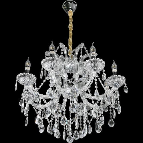 ثريا شمعدان فضي فاخر فضي قطر 82 سم