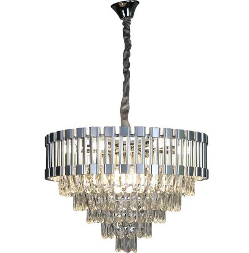 ثريا كريستال فضي قطر 60 سم