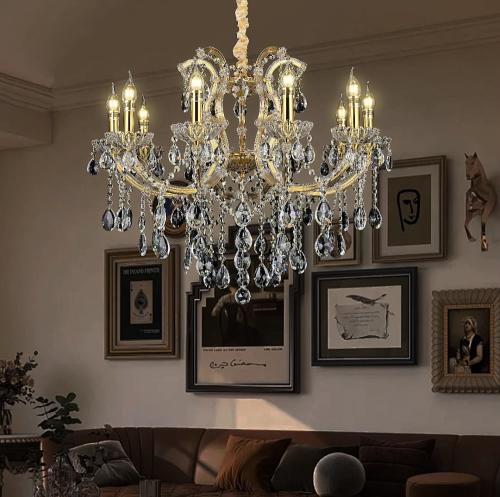 ثريا شمعدان ذهبي فاخر قطر 80 سم