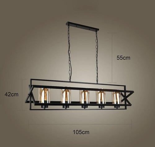 إضاءة علاقي مودرن مستطيل 5 أكواب