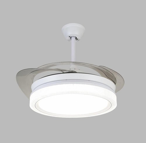 مروحة السقف القابلة للطي أبيض لون الانارة 3اضاءات...