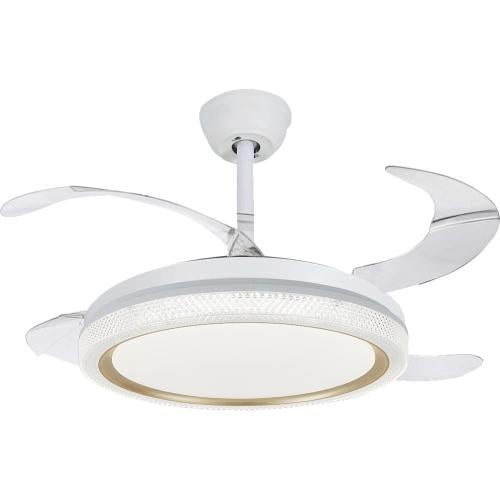 مروحة السقف القابلة للطي ذهبي لون الانارة 3اضاءات...