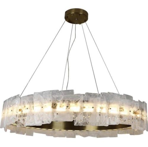 ثريا مودرن ذهبي لون الإنارة 3 إضاءات قطر 80 سم 55...