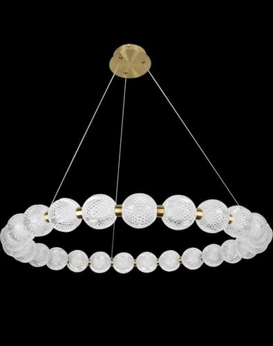 ثريا مودرن ذهبي لون الإنارة 3 إضاءات قطر 80 سم 36...