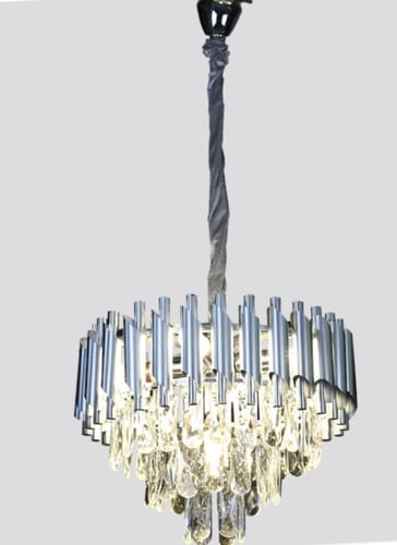 ثريا كريستال فضي قطر 40 سم