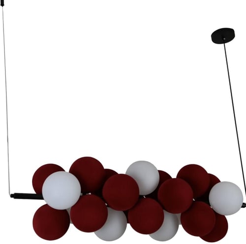 نجف مودرن أحمر مع أبيض