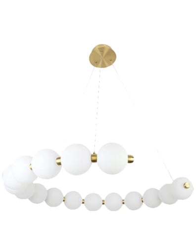 نجف مودرن ذهبي الإنارة 3 إضاءات قطر 80 سم 30 واط