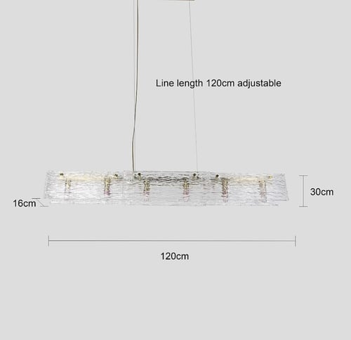 نجف مودرن زيتي شفاف قطر 120 سم
