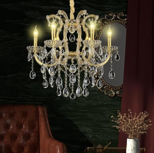 ثريا شمعدان ذهبي فاخر قطر 63 سم