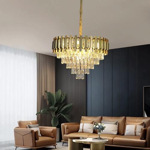 ثريا كريستال ذهبي قطر 60 سم