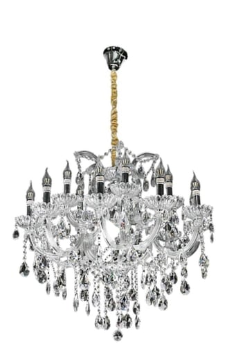 ثريا شمعدان فضي فاخر فضي قطر 82 سم