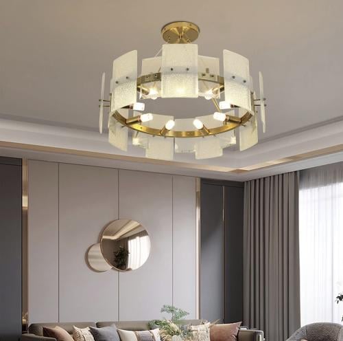 ثريا مودرن ذهبي فاخر قطر 60 سم