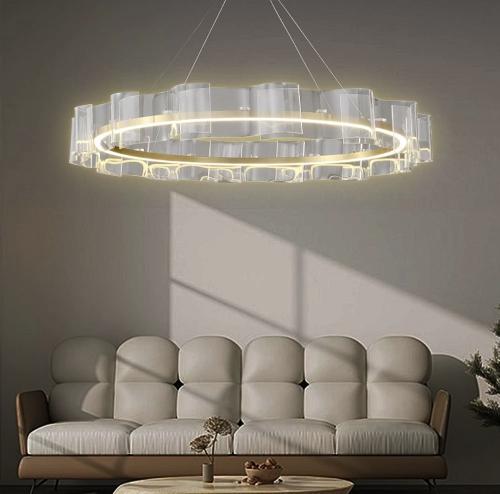 ثريا مودرن ذهبي لون الإنارة 3 إضاءات قطر 100 سم 55...