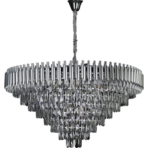 ثريا كريستال فضي قطر 100 سم