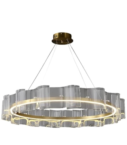 ثريا مودرن ذهبي لون الإنارة 3 إضاءات قطر 80 سم 42...