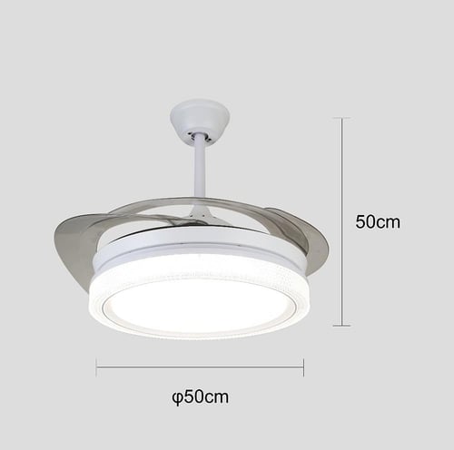 مروحة السقف القابلة للطي أبيض لون الانارة 3اضاءات...