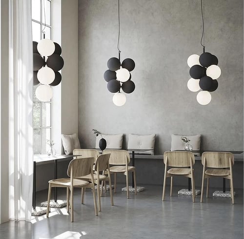 نجف مودرن أسود مع أبيض