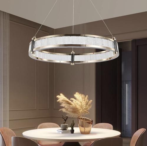 ثريا مودرن ذهبي لون الإنارة 3 إضاءات قطر 80 سم 75...