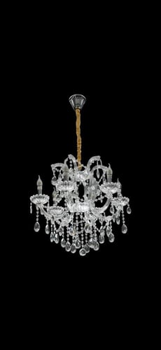 ثريا شمعدان فضي فاخر فضي قطر 63 سم