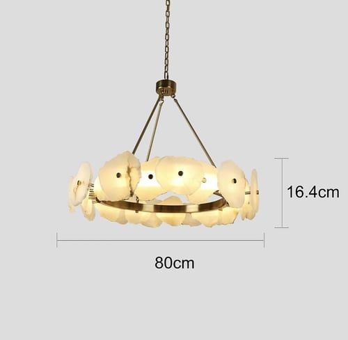 ثريا مودرن ذهبي رخامي لون الإنارة 3 إضاءات قطر 16....