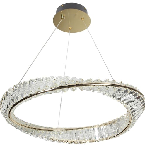 ثريا هيمن مودرن ذهبي مع لون إنارة 3 إضاءات متغيرة...