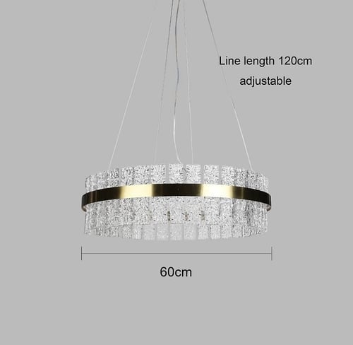 ثريا مودرن ذهبي لون الإنارة 3 إضاءات قطر 60 سم 75...