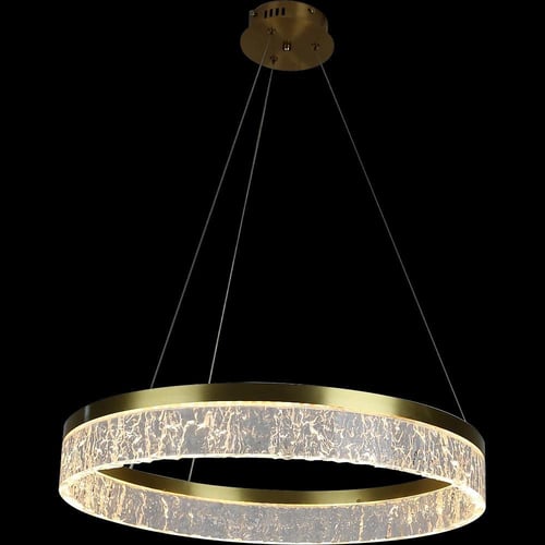 ثريا مودرن ذهبي زيتي 3 اضاءات 30 واط قطر 60 سم