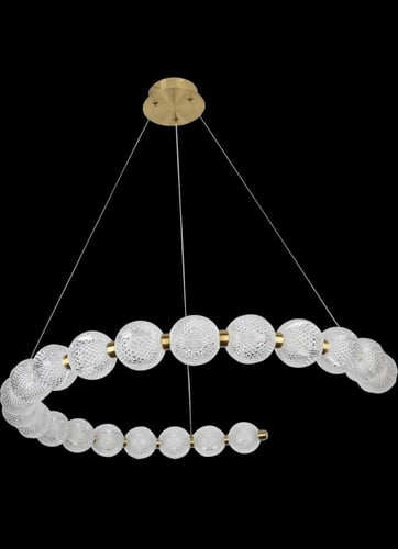 ثريا مودرن ذهبي لون الإنارة 3 إضاءات قطر 80 سم 30...