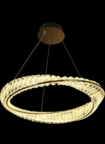 ثريا هيمن مودرن ذهبي مع لون إنارة 3 إضاءات متغيرة...