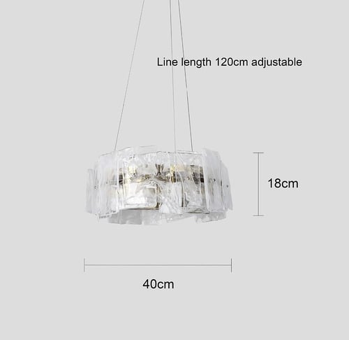 ثريا مودرن ذهبي لون الإنارة 3 إضاءات قطر 40 سم 30...