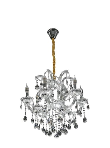 ثريا شمعدان فضي فاخر فضي قطر 63 سم