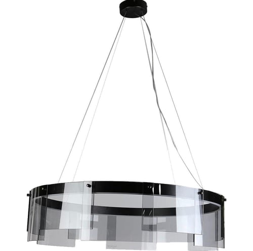 نجف أسود لون الإنارة 3 إضاءات قطر 60 سم 36 واط