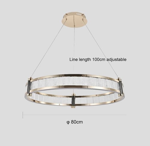 ثريا مودرن ذهبي لون الإنارة 3 إضاءات قطر 80 سم 75...