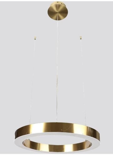 نجف مودرن ذهبي مع لون إنارة أصفر 25 واط قطر 40 سم