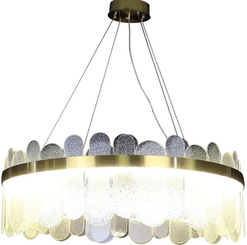 ثريا مودرن بحزام ذهبي لون الإنارة 3 إضاءات قطر 80...