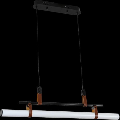 نجف مودرن أسود إضاءة أصفر 12 واط قطر 75 سم