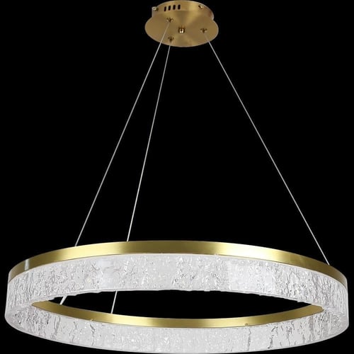 ثريا مودرن ذهبي زيتي 3 اضاءات 36 واط قطر 80 سم