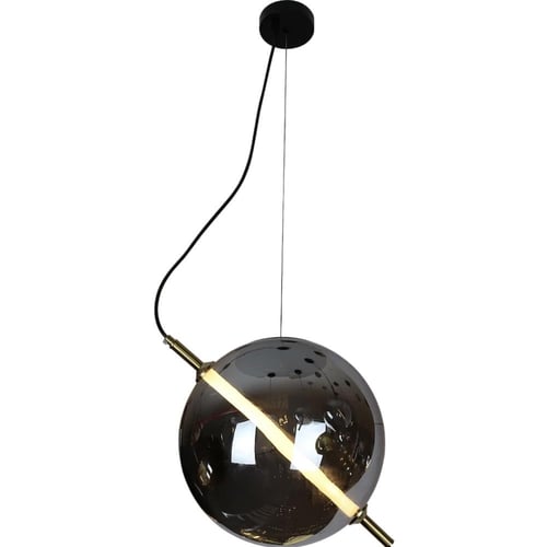 نجف علاقي مودرن فاخر اسود لون الانارة اصفر 9 واط 3...