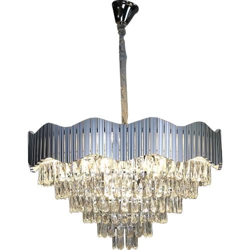 ثريا كريستال فضي قطر 80 سم