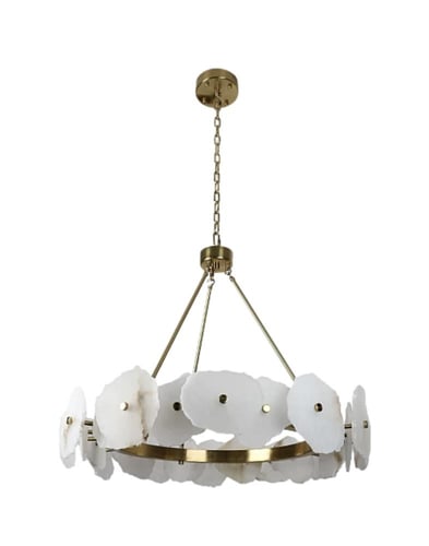 ثريا مودرن ذهبي رخامي لون الإنارة 3 إضاءات قطر 16....