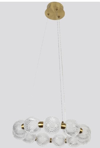 ثريا مودرن ذهبي لون الإنارة 3 إضاءات قطر 40 سم 15...