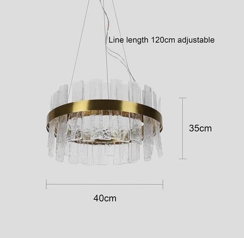 ثريا مودرن ذهبي لون الإنارة 3 إضاءات قطر 40 سم 30...